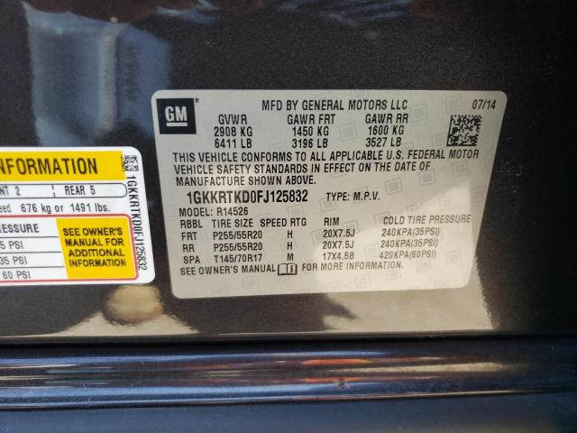 Photo 12 VIN: 1GKKRTKD0FJ125832 - GMC ACADIA DEN 