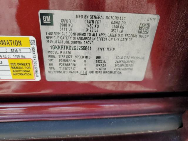 Photo 12 VIN: 1GKKRTKD2GJ266841 - GMC ACADIA DEN 