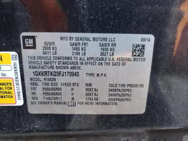 Photo 9 VIN: 1GKKRTKD3FJ170943 - GMC ACADIA DEN 