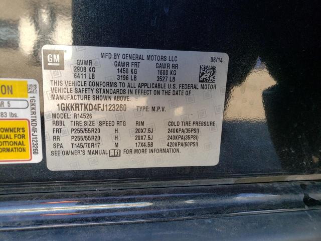 Photo 9 VIN: 1GKKRTKD4FJ123260 - GMC ACADIA DEN 