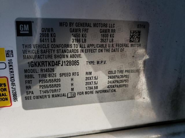 Photo 13 VIN: 1GKKRTKD4FJ128085 - GMC ACADIA DEN 