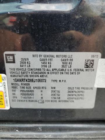 Photo 12 VIN: 1GKKRTKD8EJ106072 - GMC ACADIA DEN 