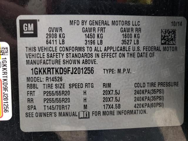 Photo 12 VIN: 1GKKRTKD9FJ201256 - GMC ACADIA DEN 