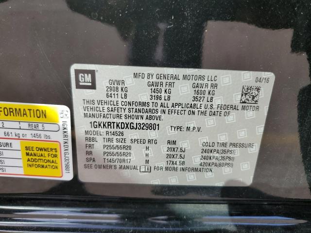 Photo 12 VIN: 1GKKRTKDXGJ329801 - GMC ACADIA DEN 