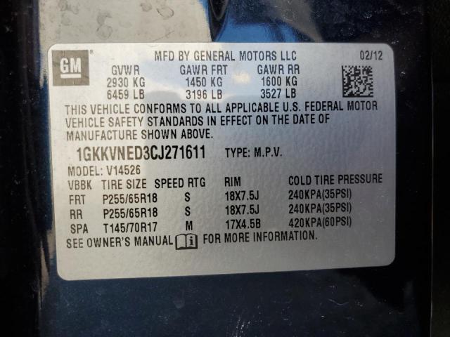 Photo 12 VIN: 1GKKVNED3CJ271611 - GMC ACADIA 