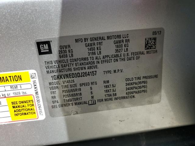 Photo 12 VIN: 1GKKVNED3DJ264157 - GMC ACADIA SLE 