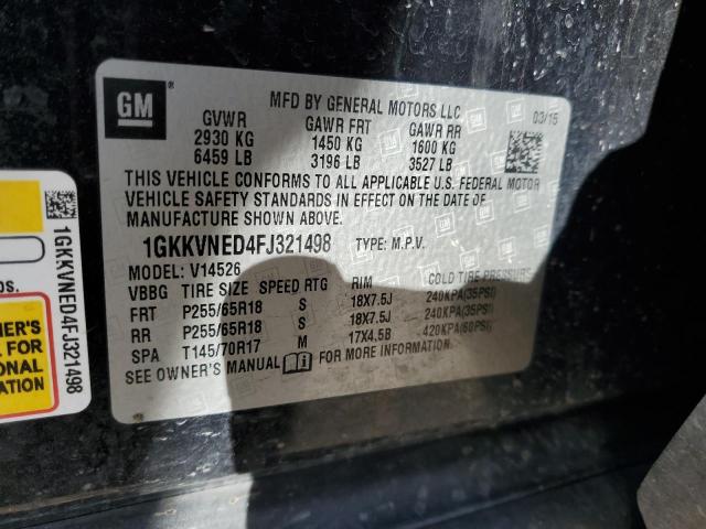 Photo 12 VIN: 1GKKVNED4FJ321498 - GMC ACADIA 