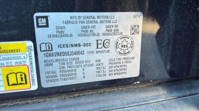 Photo 9 VIN: 1GKKVNED5EJ349843 - GMC ACADIA SLE 