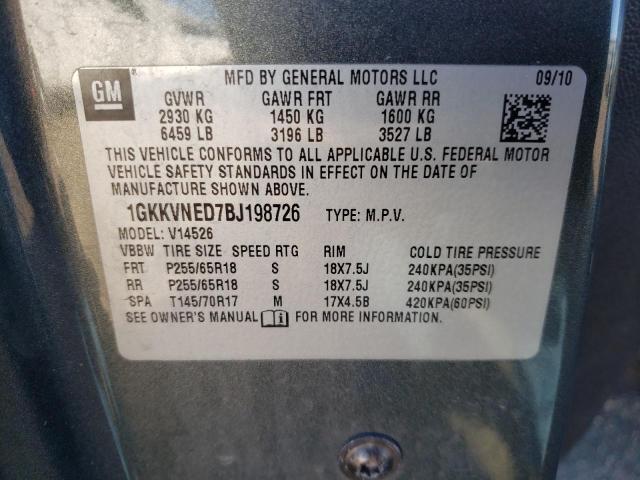 Photo 9 VIN: 1GKKVNED7BJ198726 - GMC ACADIA SLE 