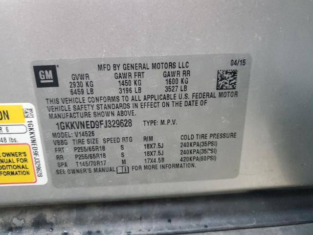 Photo 12 VIN: 1GKKVNED9FJ329628 - GMC ACADIA 