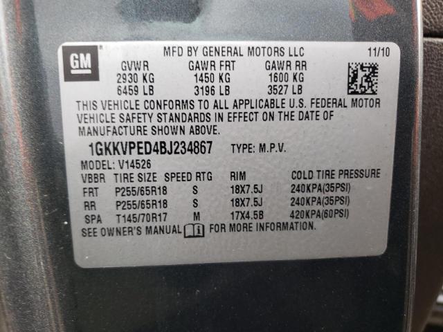 Photo 12 VIN: 1GKKVPED4BJ234867 - GMC ACADIA 