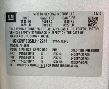 Photo 9 VIN: 1GKKVPED5BJ112244 - GMC ACADIA 