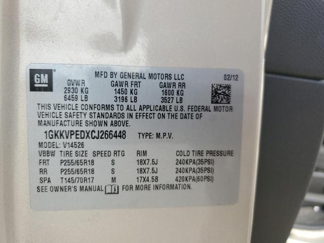 Photo 13 VIN: 1GKKVPEDXCJ266448 - GMC ACADIA SLE 