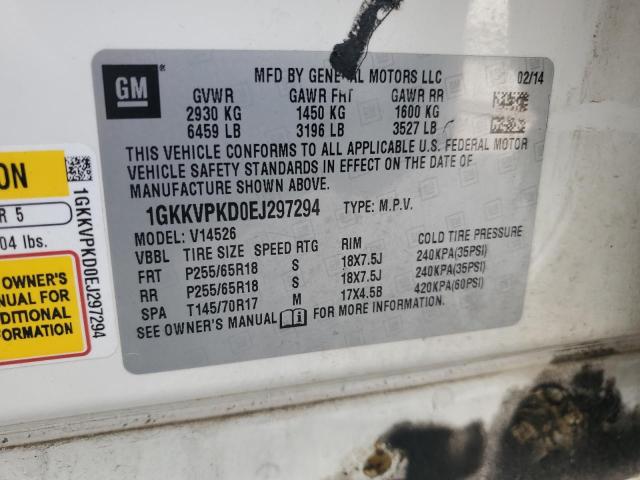 Photo 12 VIN: 1GKKVPKD0EJ297294 - GMC ACADIA 