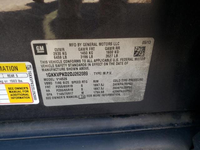 Photo 9 VIN: 1GKKVPKD2DJ262089 - GMC ACADIA SLE 