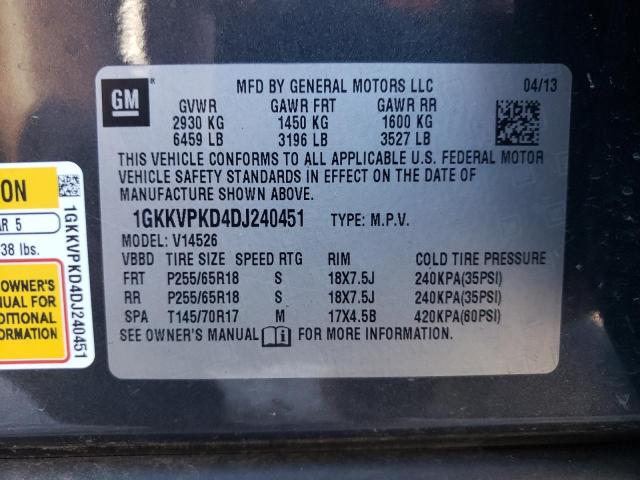 Photo 13 VIN: 1GKKVPKD4DJ240451 - GMC ACADIA SLE 