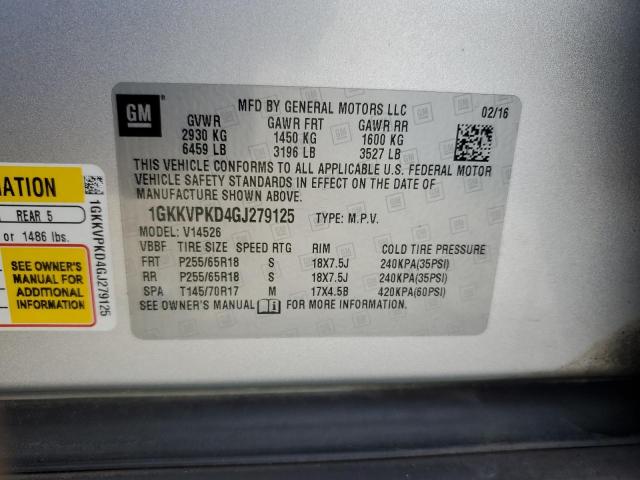 Photo 11 VIN: 1GKKVPKD4GJ279125 - GMC ACADIA 