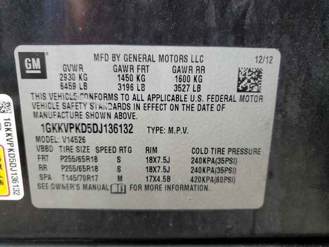 Photo 12 VIN: 1GKKVPKD5DJ136132 - GMC ACADIA SLE 