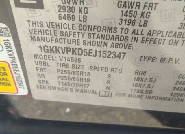 Photo 8 VIN: 1GKKVPKD5EJ152347 - GMC ACADIA 