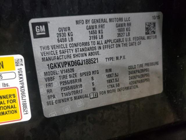 Photo 12 VIN: 1GKKVPKD6GJ188521 - GMC ACADIA 