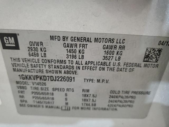 Photo 12 VIN: 1GKKVPKD7DJ226091 - GMC ACADIA SLE 