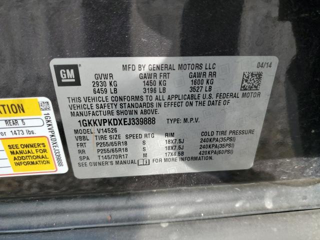 Photo 12 VIN: 1GKKVPKDXEJ339888 - GMC ACADIA SLE 