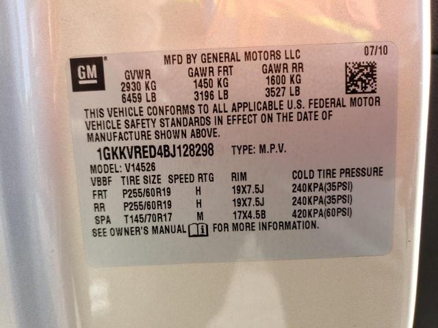 Photo 12 VIN: 1GKKVRED4BJ128298 - GMC ACADIA 