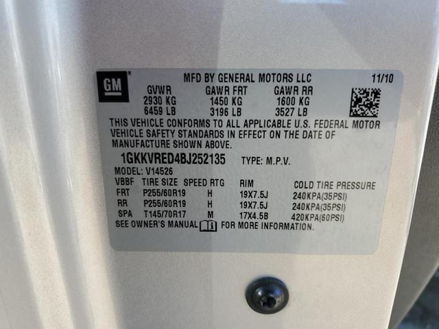 Photo 12 VIN: 1GKKVRED4BJ252135 - GMC ACADIA SLT 