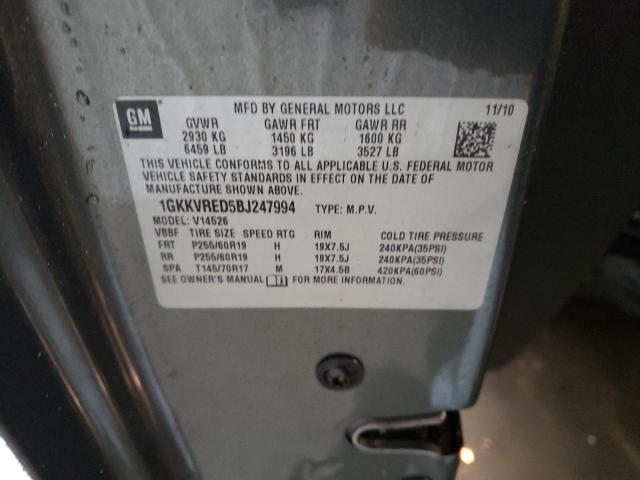 Photo 12 VIN: 1GKKVRED5BJ247994 - GMC ACADIA SLT 