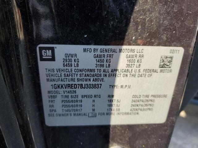 Photo 12 VIN: 1GKKVRED7BJ303837 - GMC ACADIA SLT 