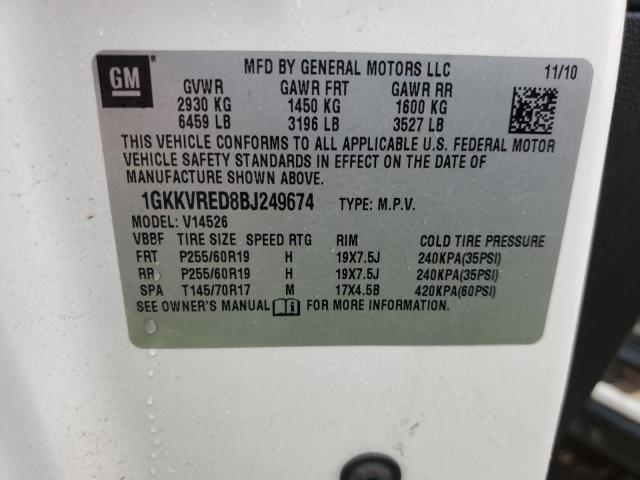 Photo 12 VIN: 1GKKVRED8BJ249674 - GMC ACADIA SLT 