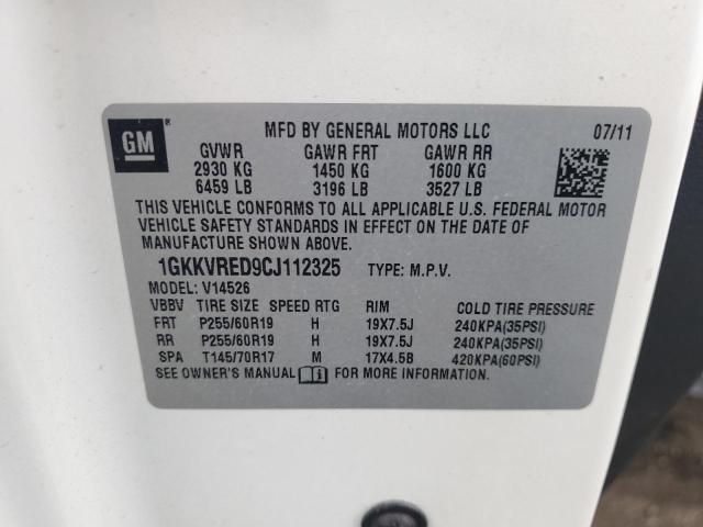 Photo 12 VIN: 1GKKVRED9CJ112325 - GMC ACADIA 