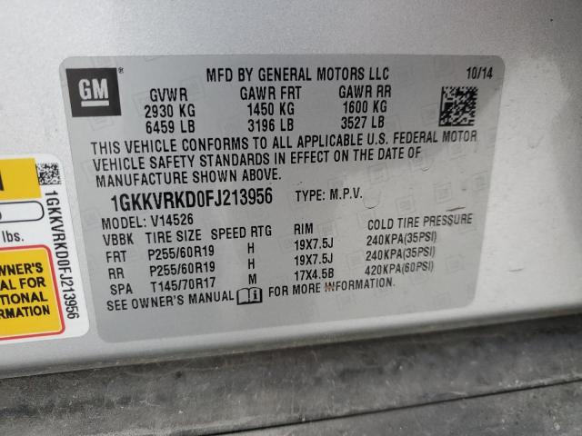 Photo 12 VIN: 1GKKVRKD0FJ213956 - GMC ACADIA 