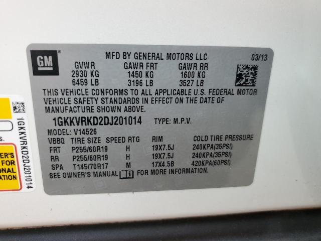 Photo 13 VIN: 1GKKVRKD2DJ201014 - GMC ACADIA SLT 