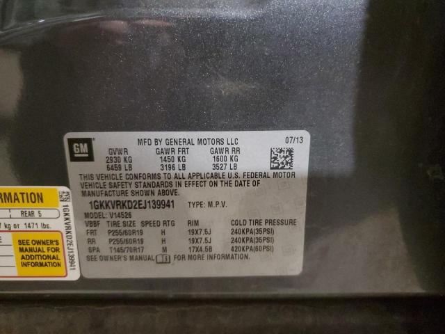 Photo 12 VIN: 1GKKVRKD2EJ139941 - GMC ACADIA SLT 