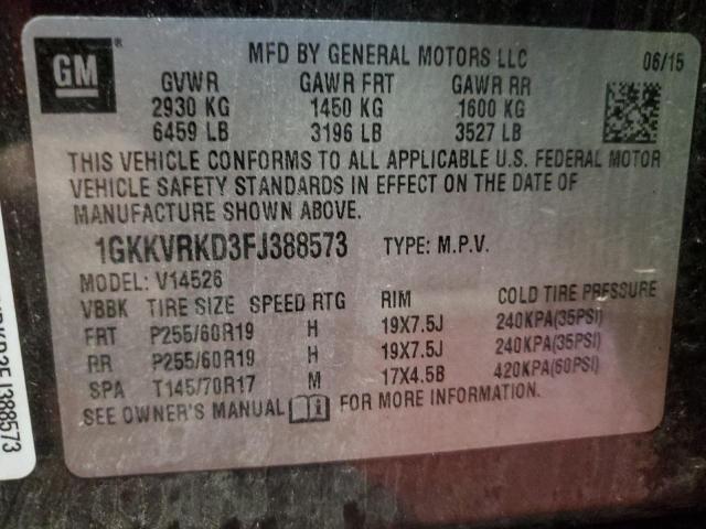 Photo 13 VIN: 1GKKVRKD3FJ388573 - GMC ACADIA 