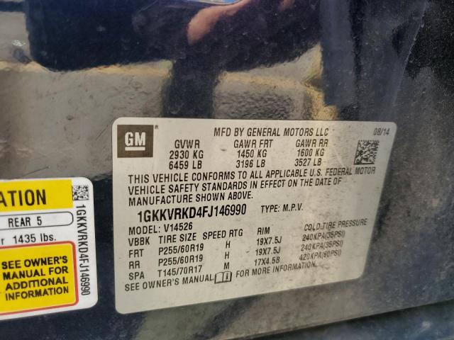 Photo 12 VIN: 1GKKVRKD4FJ146990 - GMC ACADIA 