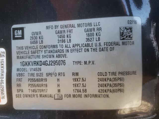 Photo 9 VIN: 1GKKVRKD4GJ295076 - GMC ACADIA SLT 