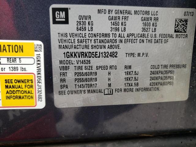 Photo 12 VIN: 1GKKVRKD5EJ132482 - GMC ACADIA SLT 