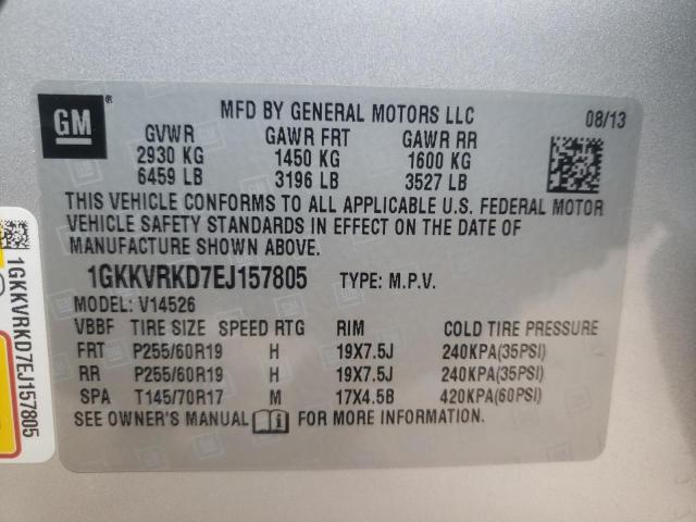 Photo 13 VIN: 1GKKVRKD7EJ157805 - GMC ACADIA SLT 