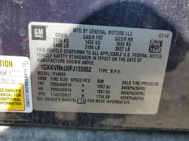 Photo 13 VIN: 1GKKVRKD8FJ133952 - GMC ACADIA 