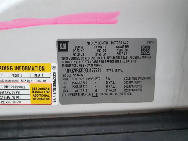 Photo 13 VIN: 1GKKVRKD8GJ177791 - GMC ACADIA SLT 