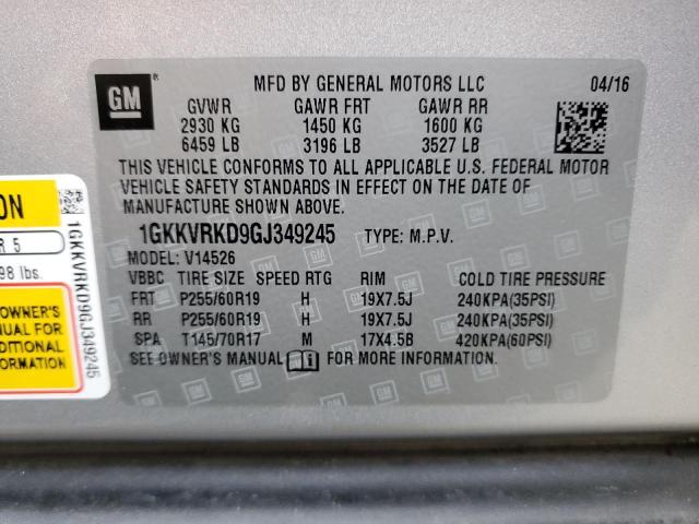 Photo 13 VIN: 1GKKVRKD9GJ349245 - GMC ACADIA 