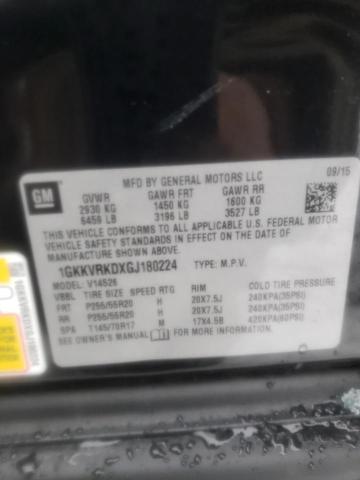 Photo 9 VIN: 1GKKVRKDXGJ180224 - GMC ACADIA SLT 