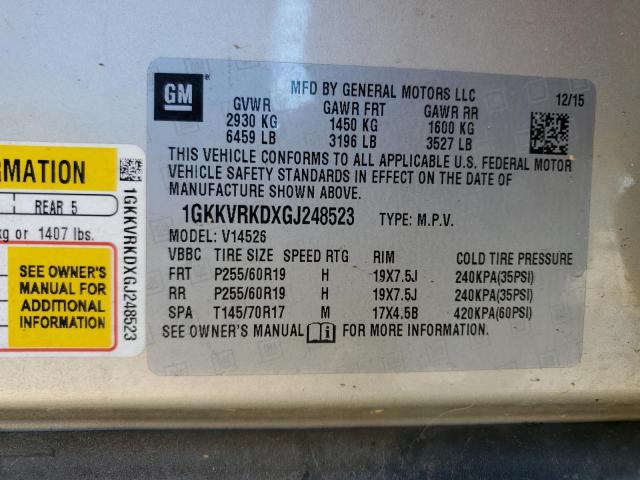 Photo 12 VIN: 1GKKVRKDXGJ248523 - GMC ACADIA SLT 