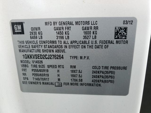 Photo 12 VIN: 1GKKVSED2CJ276264 - GMC ACADIA 