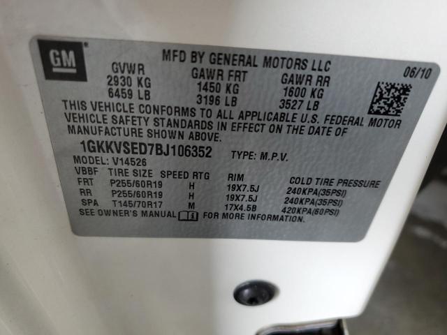 Photo 12 VIN: 1GKKVSED7BJ106352 - GMC ACADIA SLT 