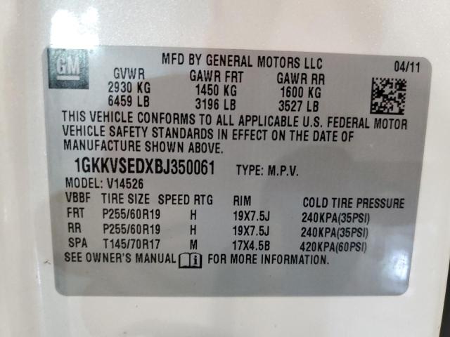 Photo 12 VIN: 1GKKVSEDXBJ350061 - GMC ACADIA 