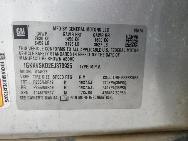 Photo 12 VIN: 1GKKVSKD2EJ373925 - GMC ACADIA 