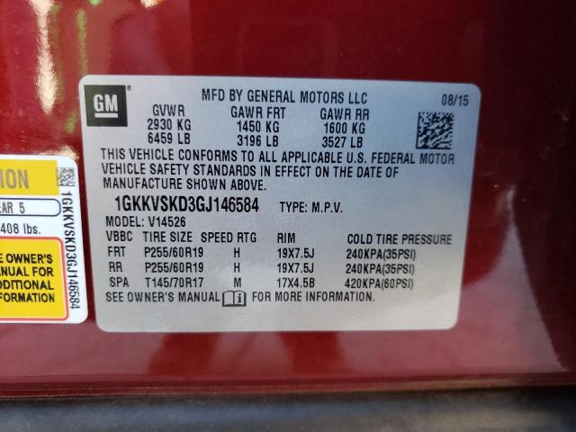 Photo 12 VIN: 1GKKVSKD3GJ146584 - GMC ACADIA 